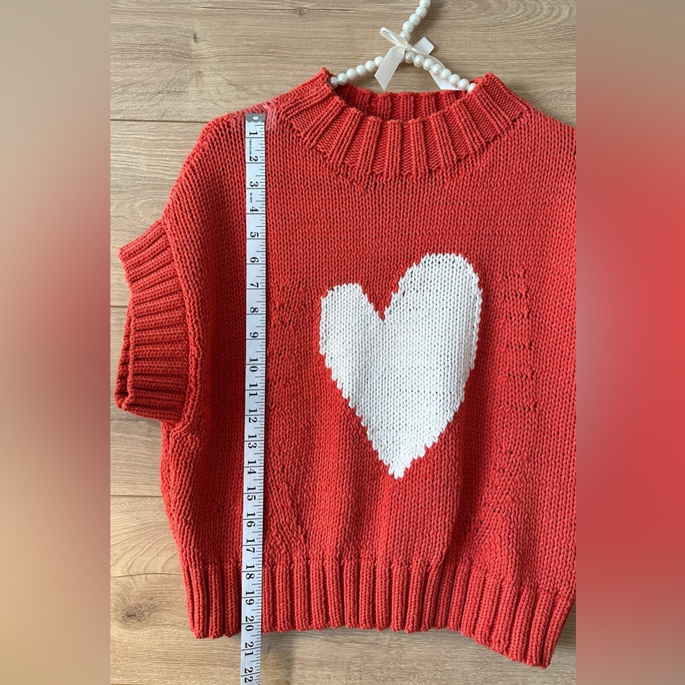 Anthropologie Sweater with White Heart - Picture 5 of 8